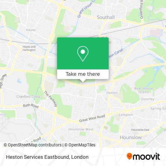 Heston Services Eastbound map