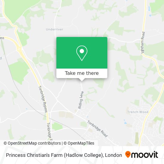 Princess Christian's Farm (Hadlow College) map