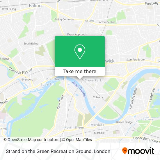 Strand on the Green Recreation Ground map