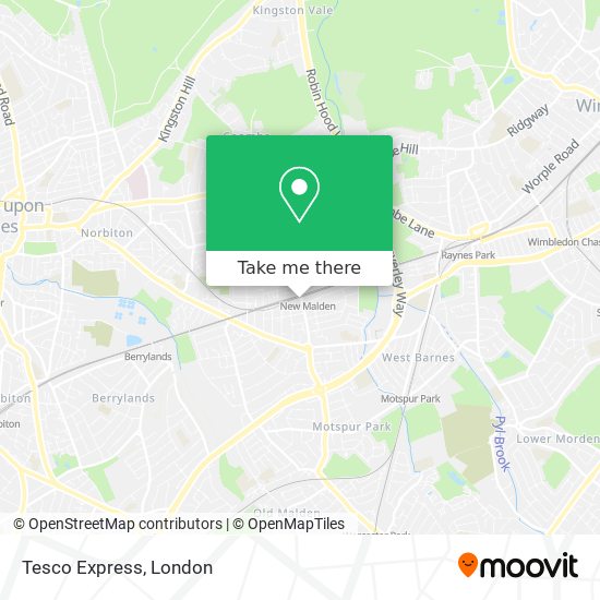 Tesco Express map