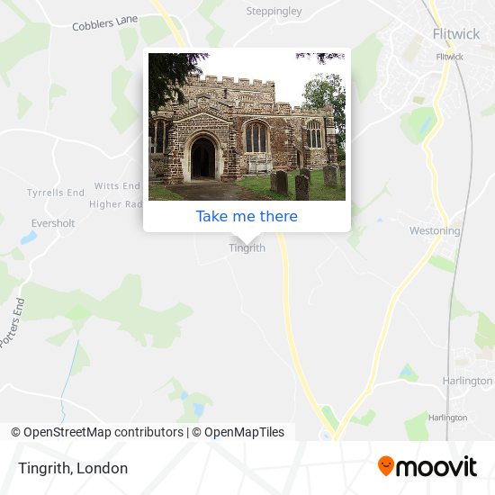 Tingrith map