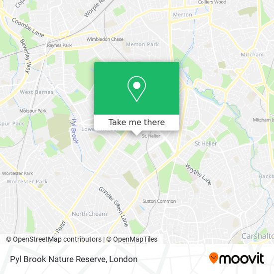 Pyl Brook Nature Reserve map
