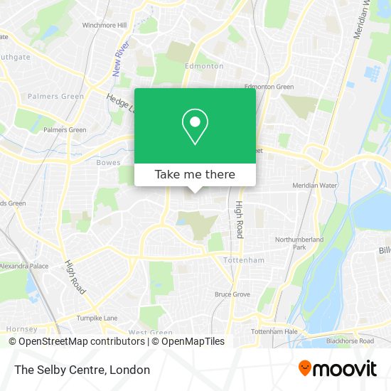 The Selby Centre map
