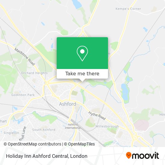 Holiday Inn Ashford Central map