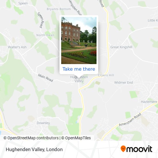 Hughenden Valley map