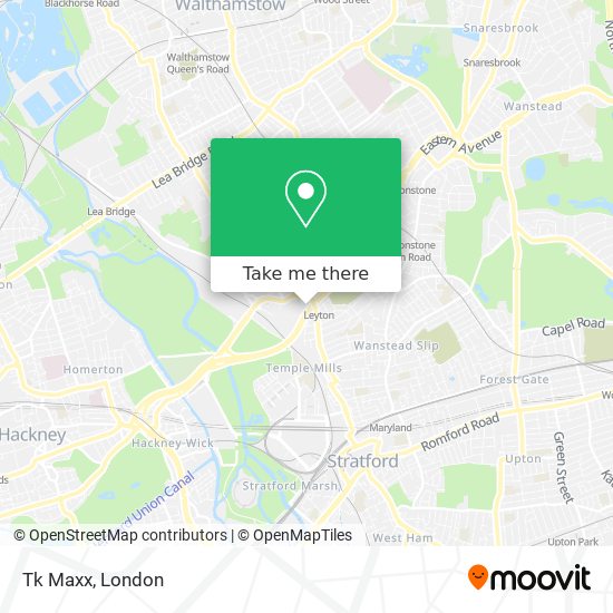 Tk Maxx map