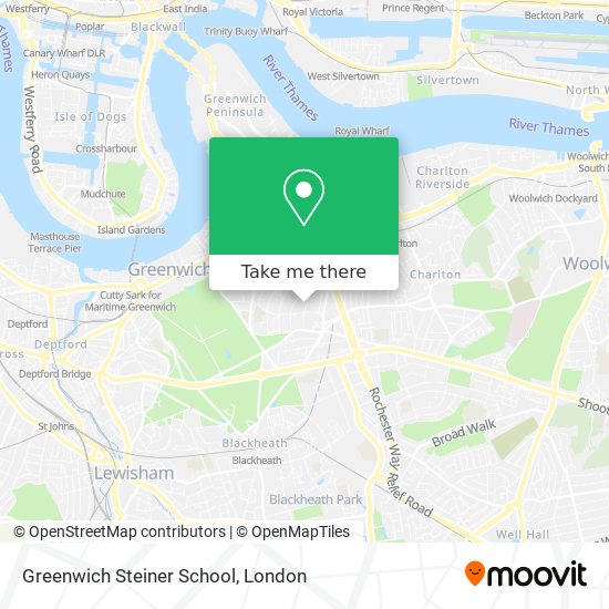 Greenwich Steiner School map