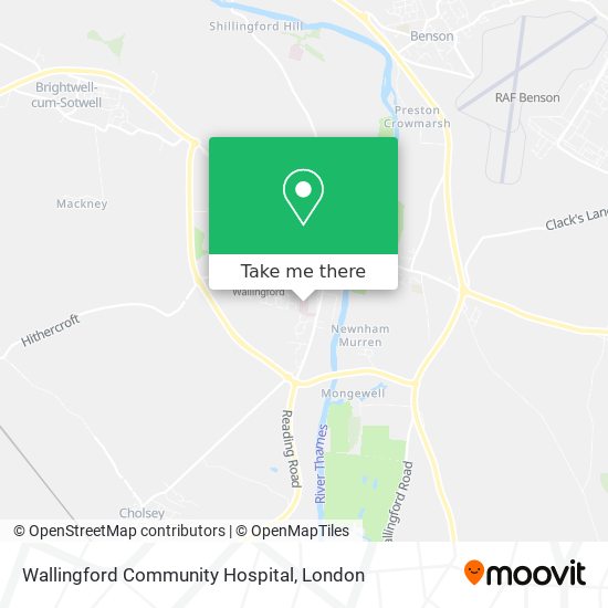 Wallingford Community Hospital map