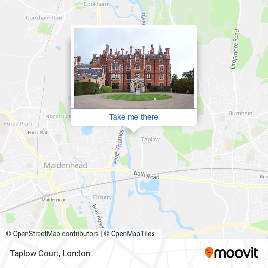 How to get to Taplow Court in South Bucks by bus or train?