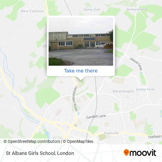 St Albans Girls School map