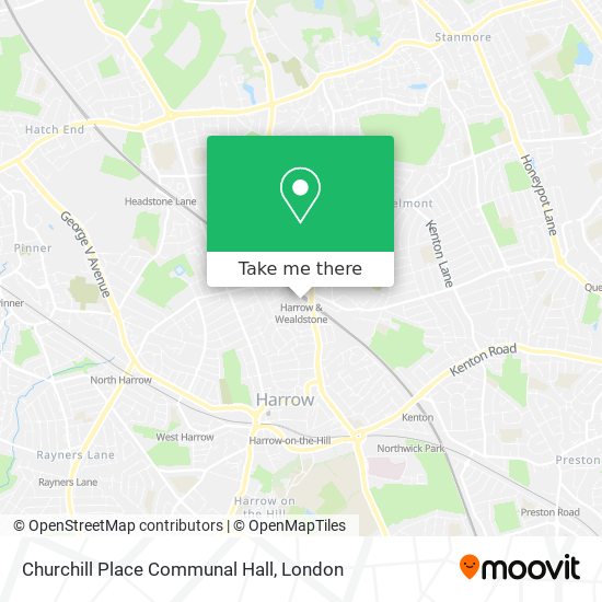 Churchill Place Communal Hall map
