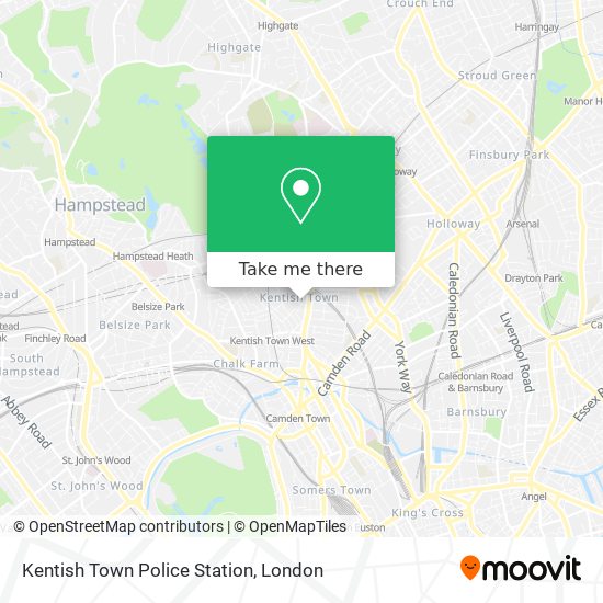 Kentish Town Police Station map