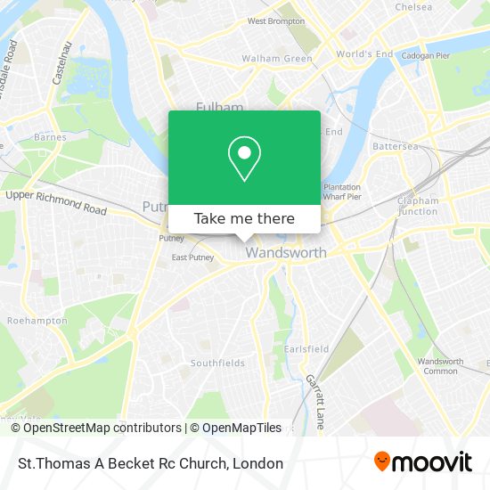 St.Thomas A Becket Rc Church map