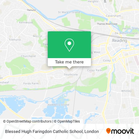 Blessed Hugh Faringdon Catholic School map