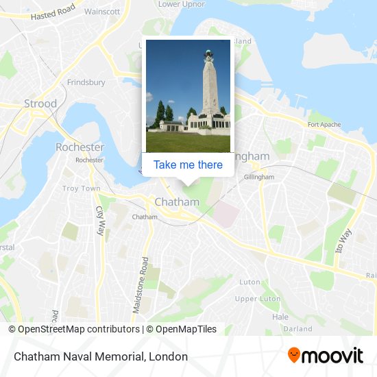 Chatham Naval Memorial map