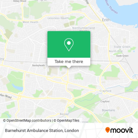 Barnehurst Ambulance Station map