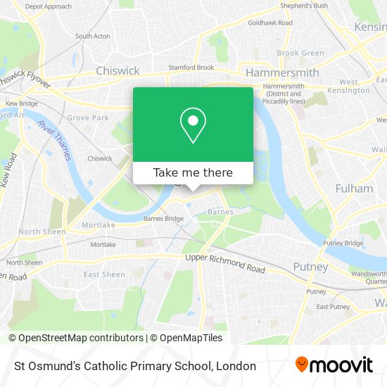 St Osmund's Catholic Primary School map