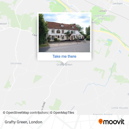 Grafty Green map