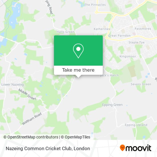 Nazeing Common Cricket Club map