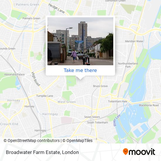 Broadwater Farm Estate map