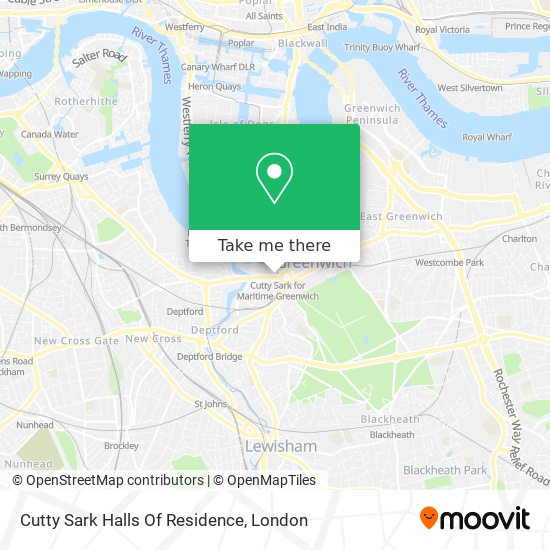Cutty Sark Halls Of Residence map