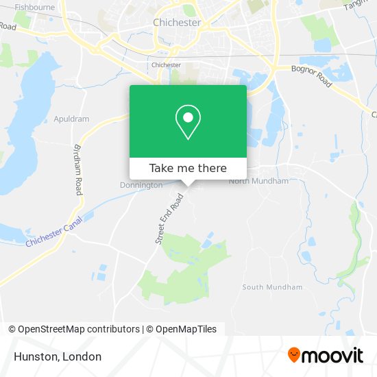 Hunston map