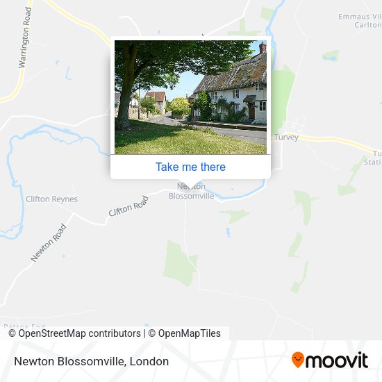 Newton Blossomville map