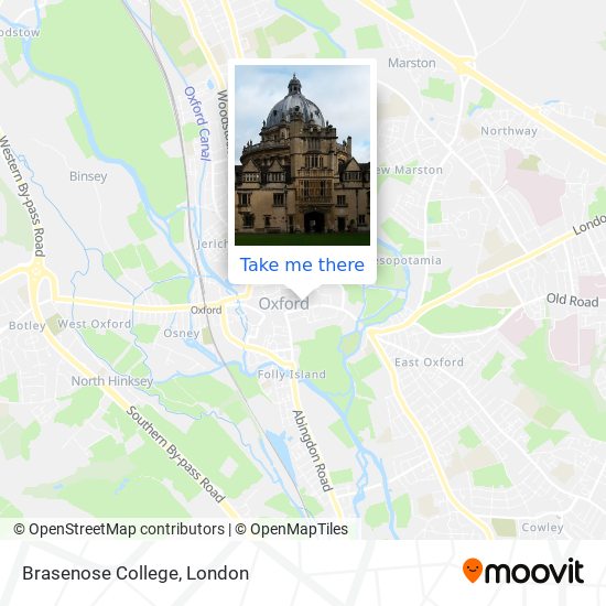 Brasenose College map