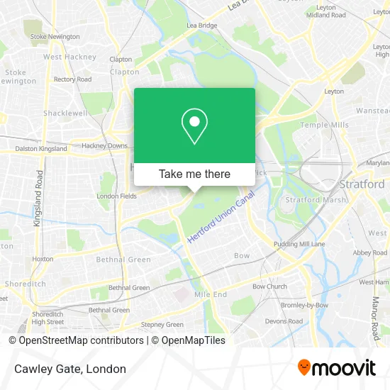 Cawley Gate map