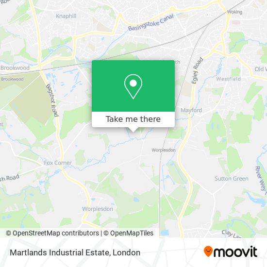 Martlands Industrial Estate map