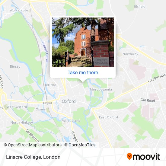 Linacre College map