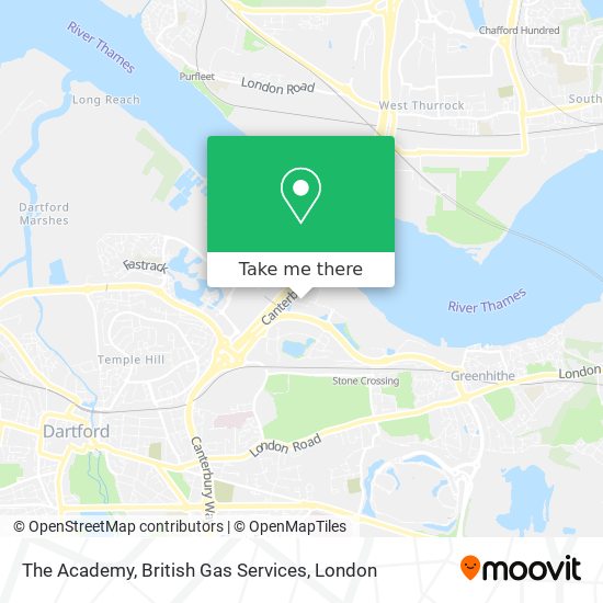 The Academy, British Gas Services map
