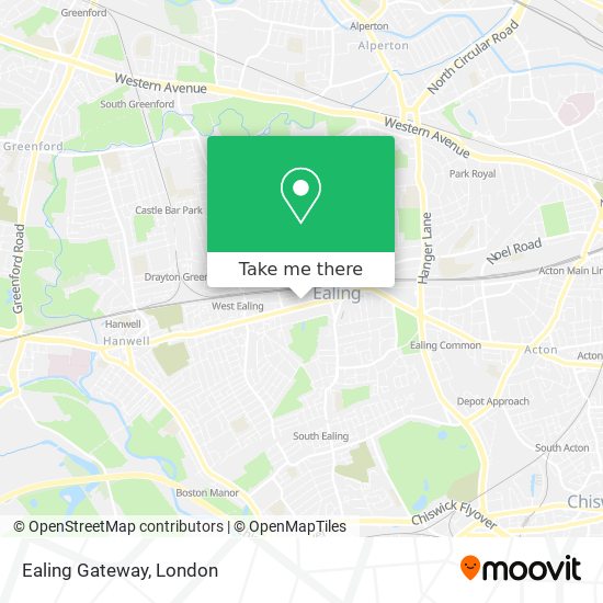 Ealing Gateway map