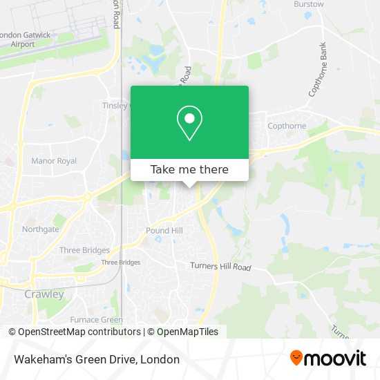 Wakeham's Green Drive map