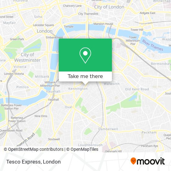 Tesco Express map