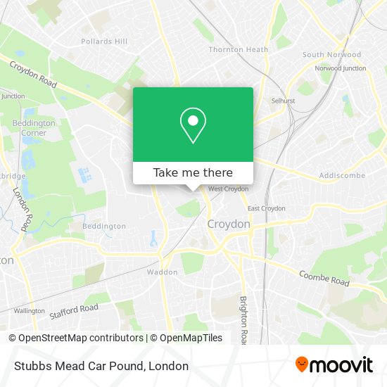 Stubbs Mead Car Pound map