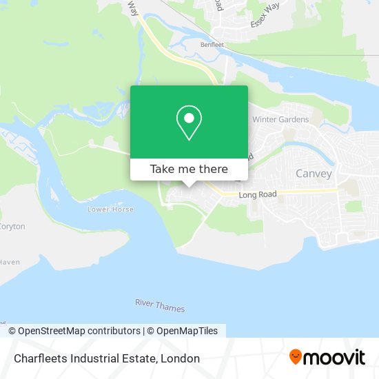 Charfleets Industrial Estate map