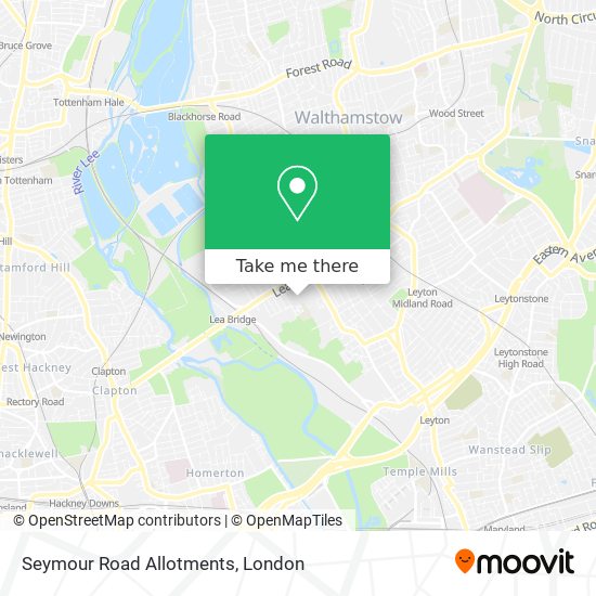 Seymour Road Allotments map