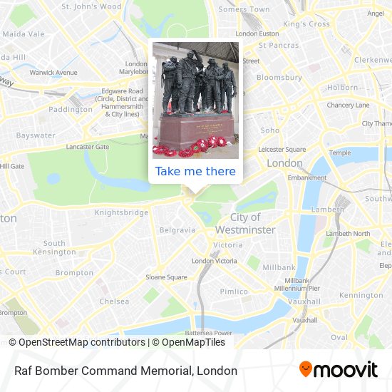 Raf Bomber Command Memorial map
