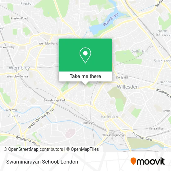 Swaminarayan School map