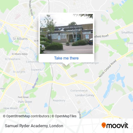Samuel Ryder Academy map
