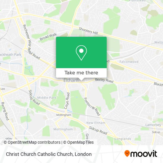 Christ Church Catholic Church map