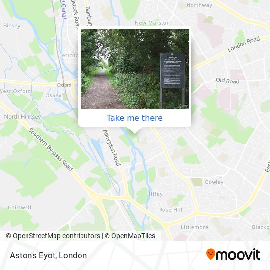 Aston's Eyot map