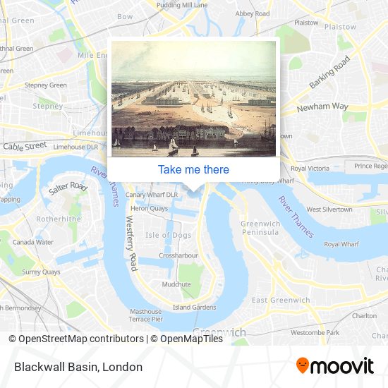 Blackwall Basin map