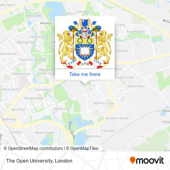 The Open University map