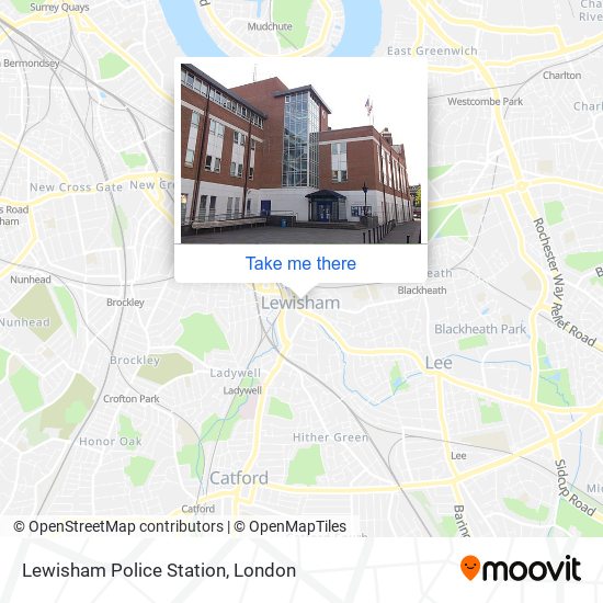 Lewisham Police Station map
