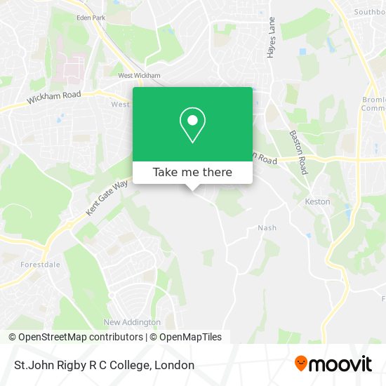 St.John Rigby R C College map