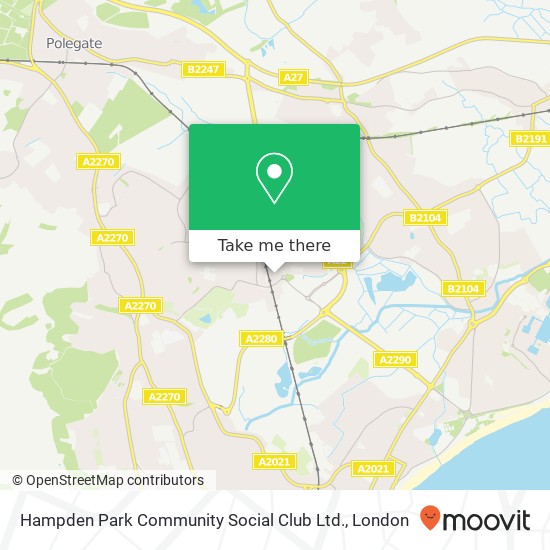 Hampden Park Community Social Club Ltd. map