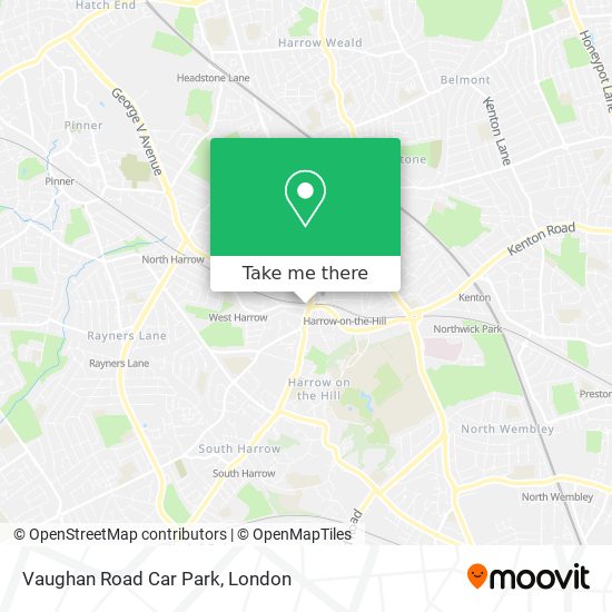 Vaughan Road Car Park map