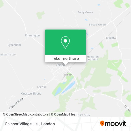 Chinnor Village Hall map